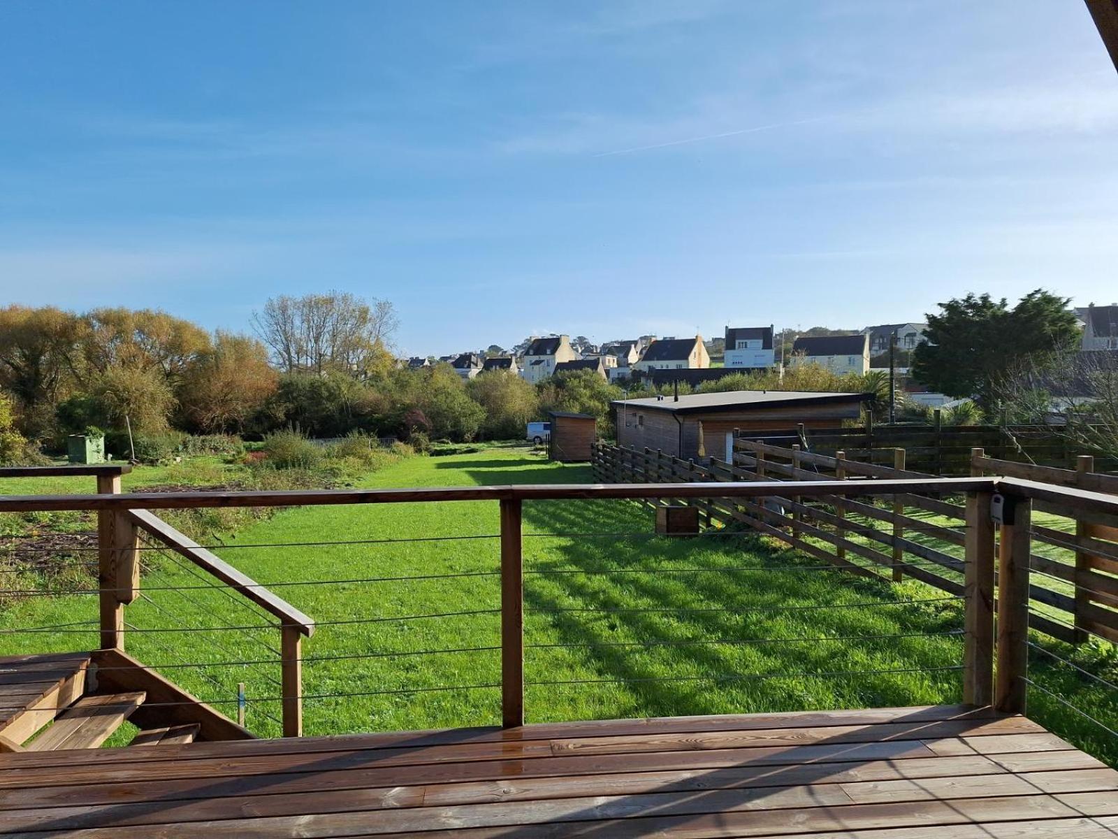 Le Tipi Bleu Tiny House Neuve Avec Terrasse Et Jardin Vila Camaret-sur-Mer Exterior foto