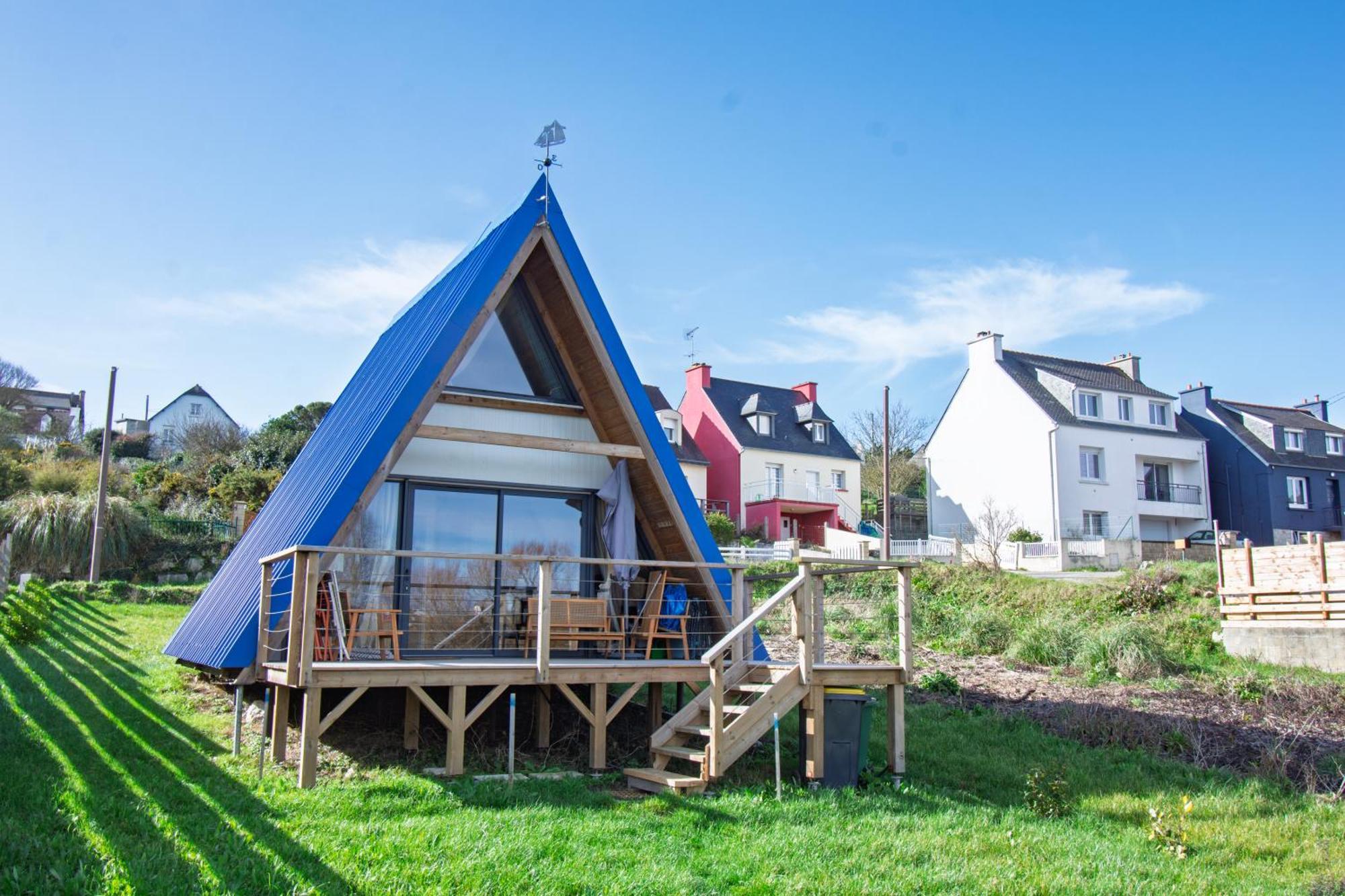 Le Tipi Bleu Tiny House Neuve Avec Terrasse Et Jardin Vila Camaret-sur-Mer Exterior foto