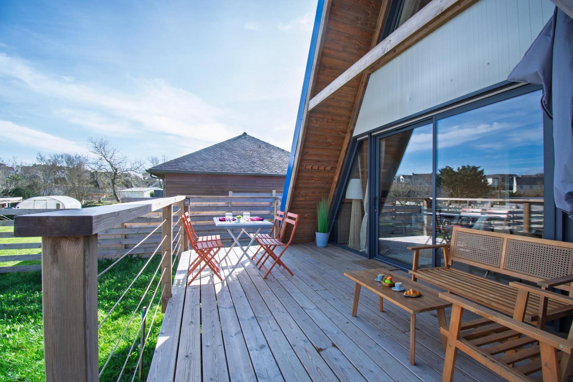 Le Tipi Bleu Tiny House Neuve Avec Terrasse Et Jardin Vila Camaret-sur-Mer Exterior foto
