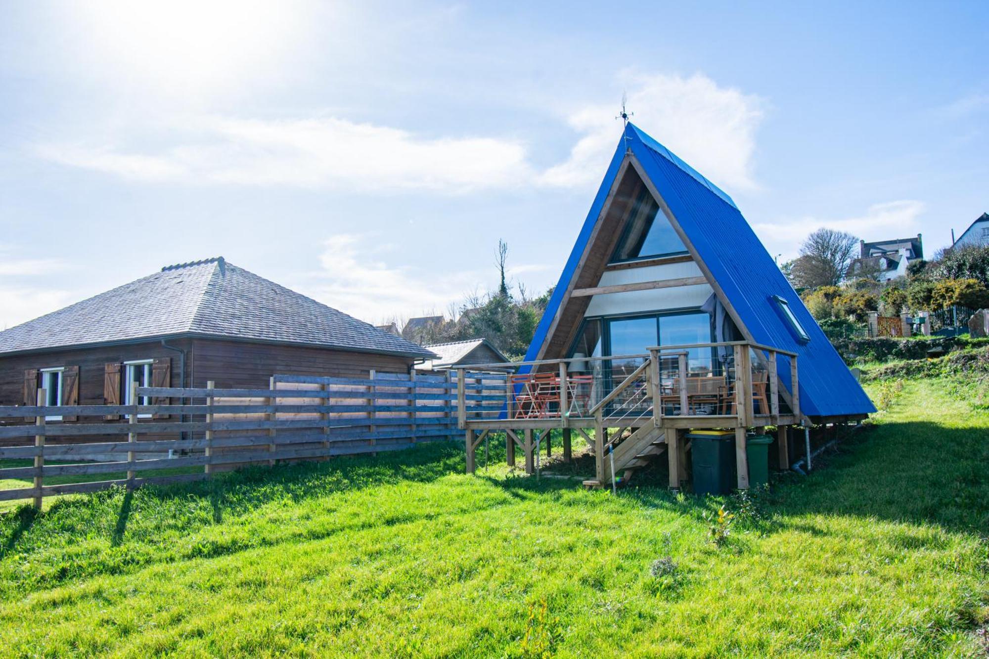 Le Tipi Bleu Tiny House Neuve Avec Terrasse Et Jardin Vila Camaret-sur-Mer Exterior foto